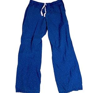 Xhileration 📌 size medium thin navy blue pants with multicolored polka dots